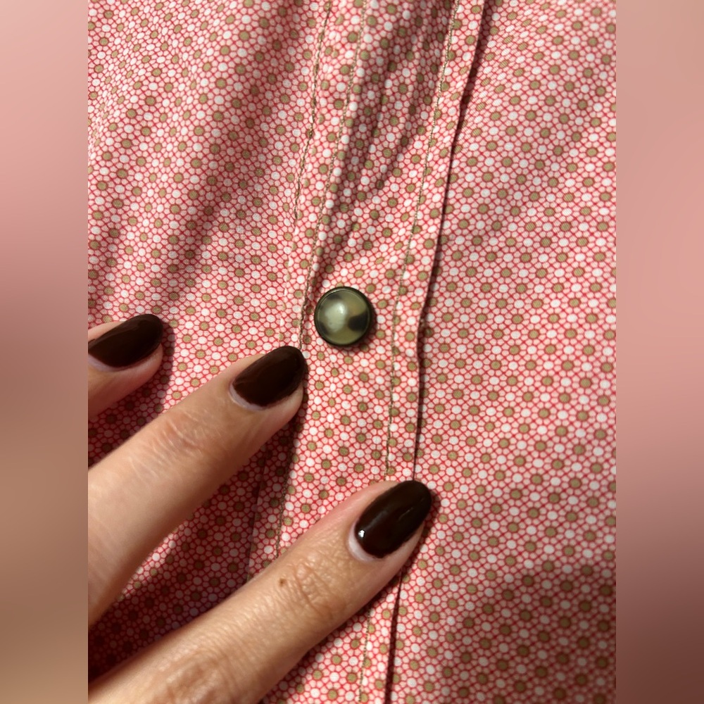 Shirt by Shirt Plaid Men’s Button Up XL Gingham Accents 100% Cotton - Picture 2 of 7